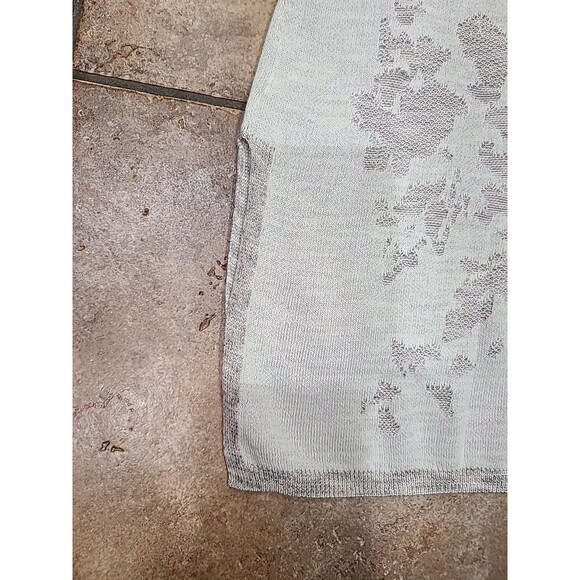 Zozo Sz XL Pullover Sweater Gray Taupe Cotton Blend Lightweight Cuffed Sleeve - Picture 11 of 11